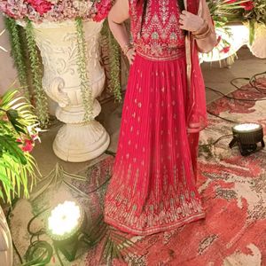 Imported Crush Fabric Lehenga Choli In XL Size