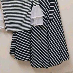 Black And White 2 Piece Dress