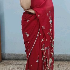 Beautiful Red Sari