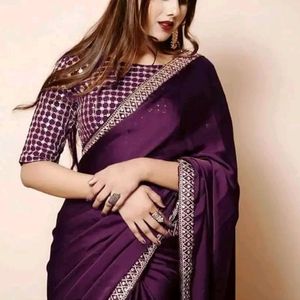 New Art Silk Saree With Blouse Piece