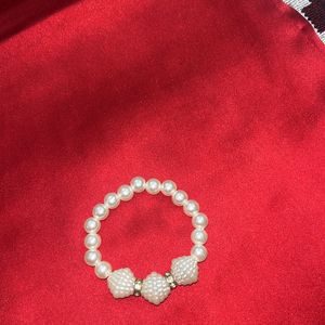 White Bead Bracelet