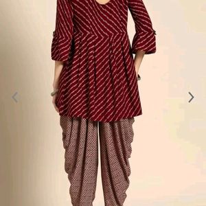 Kurta With Dhoti Pant For Women