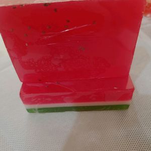 Handmade Tricolour - Watermelon Soap