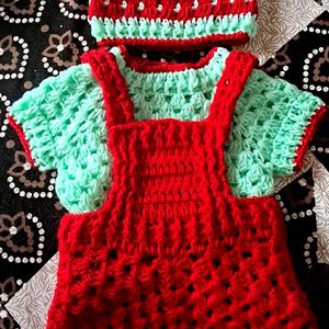 Baby Romper Crochet Set