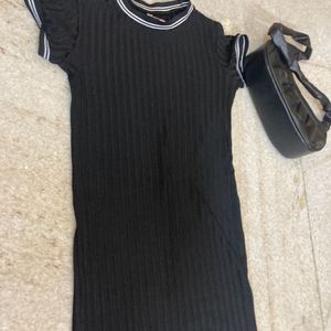 Black Mini Bodycon Dress