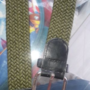 Green Colour Stretchable Ladies Belt