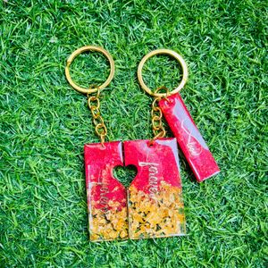 Beautiful Resin Keychain Set For Your Loves One