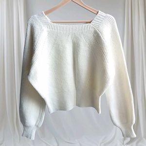 Square Collar Sweater