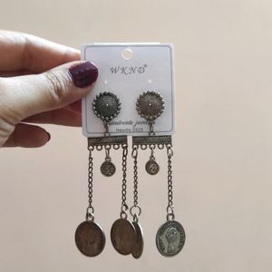 Silver Drop Earrings