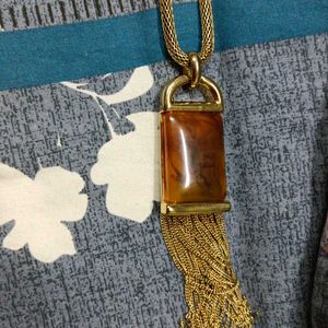 Statement Golden Long Neck Piece