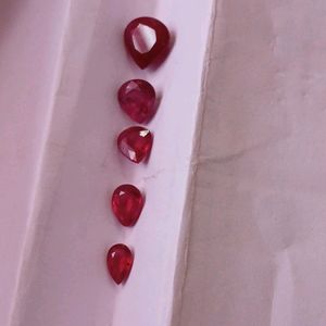 Natural real Ruby Gemstones