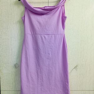 Lavender Off Shoulder Dress