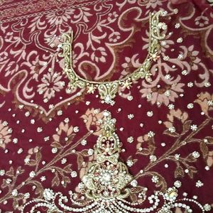 Beautiful Bridal Lehenga With Dabka And Stone Work