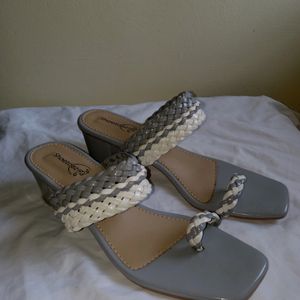 Fancy Grey Women Heels