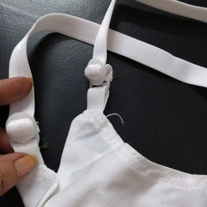 White Soft Cotton Bra