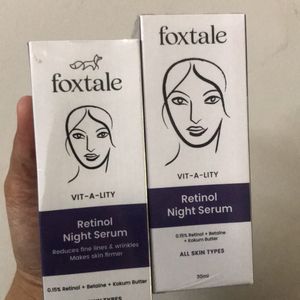 Foxtale Retinol Night Serum Pack 2