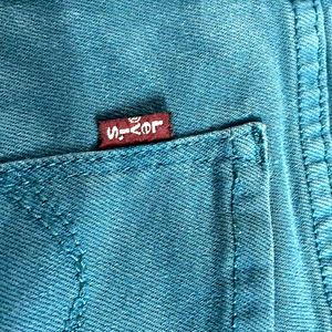 Levis Sea Green Very Good Condition Jeans Size 30