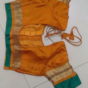 Saree With Stitched Blouse