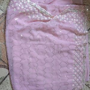 Heavy Work Tikki Saree No Blouse