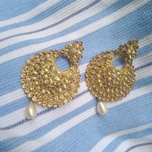 Kundan Stone Earings Big