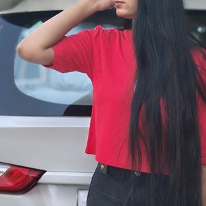 Red Oversized T Shirt