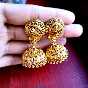 Combo Offer Golden Jhumka And pearl Jhumk