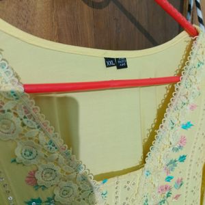 Beautiful Yellow Kurti. It Has Dupatta Too