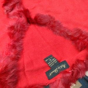 It's A Red Woolen Top With Soft Furrr