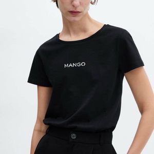 Mango Branded TShirt Black