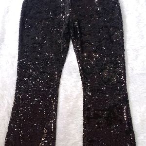 Heavy Black Sequins Trouser