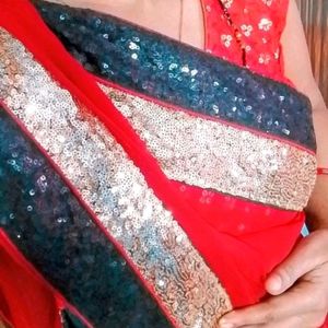 Heavy Border Saree