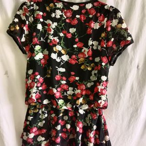 black floral Y2K summer top/dress(women)