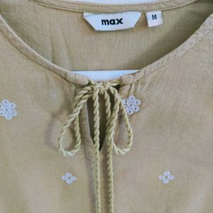 Embroidered Sage Green Tunic