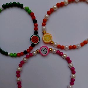 Citrus and dragon & watermelon fruit Bracelet