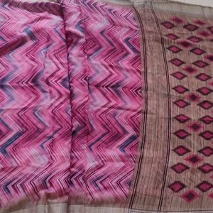 Linen Multi Color Saree