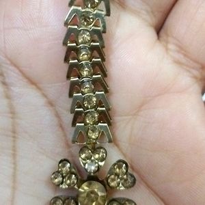 Maangteeka And Golden Earrings