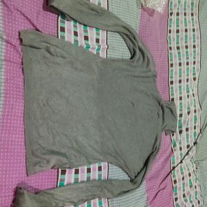 Women Turtle Neck Grey Winter Top Koream Imported