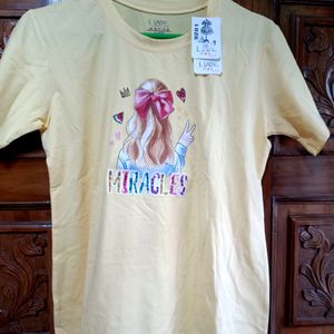 Women Regular T-shirt ( Yellow)