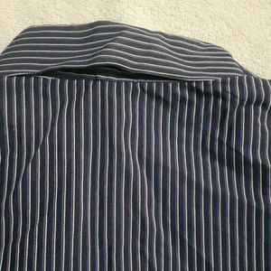 Styl Women Formal Shirt Purple Stripes