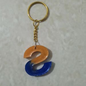 Resin S Key Ring