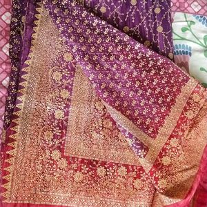 Purple Sequence Saree