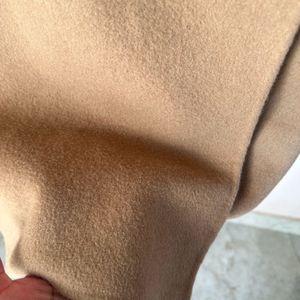 Beige Soft Wool Overcoat