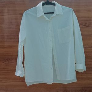 O'sense Off White Casual Shirt