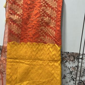 Aa Tissue Dual Shade Saree