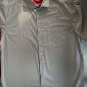 42 Trim Fit John players Full Sleeves White Shirt