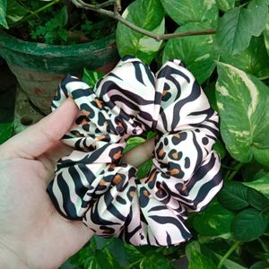 Satin Printed Scrunchies XL Size