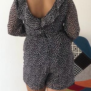 Flower Print Playsuit