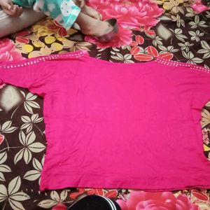 Price Drop..Cute Pink Crop Top