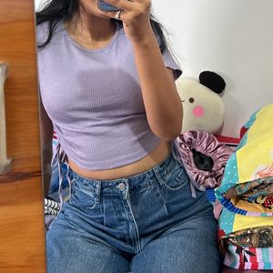 Lilac Crop Top