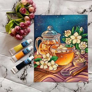 Kettle Tea Cup Painting